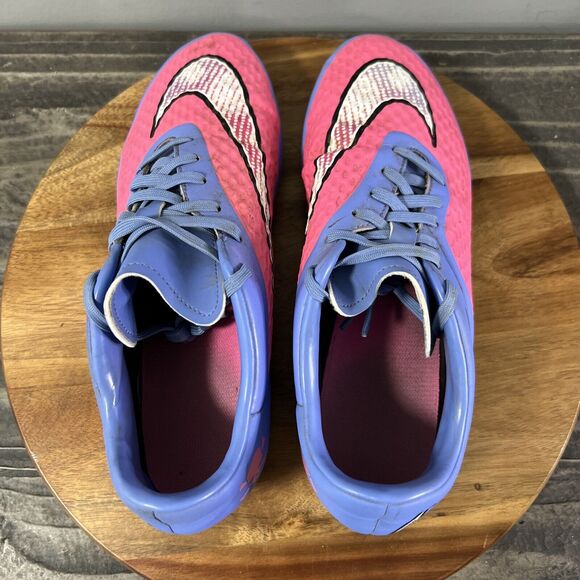 Nike Hypervenom Phelon FG Womens Size 10 Soccer Cleats Blue Pink 599077-641 - Picture 5 of 8
